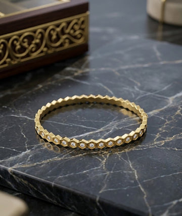 Aura Stone Bangle - Glimmer Hub