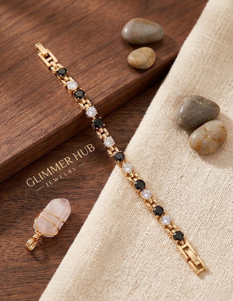 Black luxe bracelet - Glimmer Hub