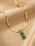 Emerald Elegance Pendant - Glimmer Hub