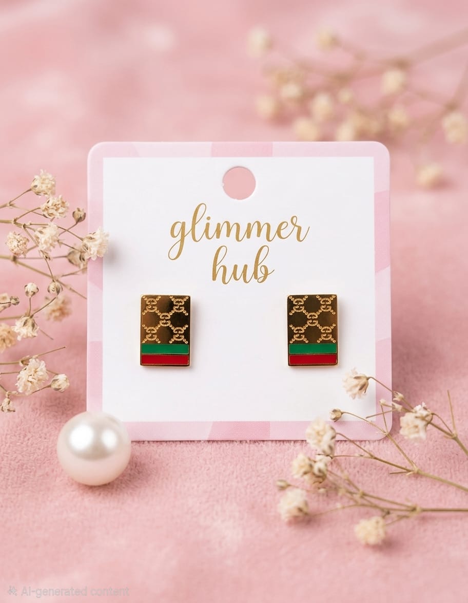 Luxury GG - Inspired Gold Stud Earrings for Women - Glimmer Hub