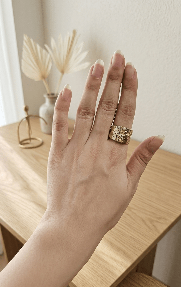 Molten Gold Band Ring - Glimmer Hub