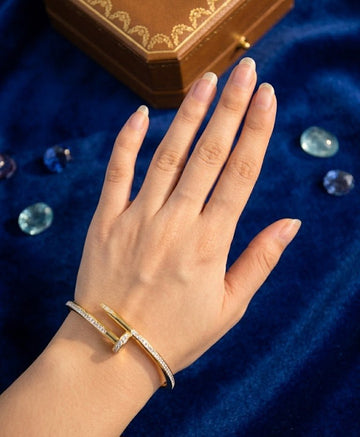 Nail Stone Bangle - Glimmer Hub